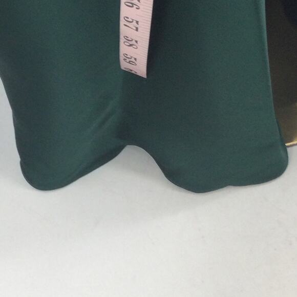 AW BRIDAL 14 1X plus hunter green Elinore satin formal party maxi dress NEW 0B8 - Picture 5 of 9